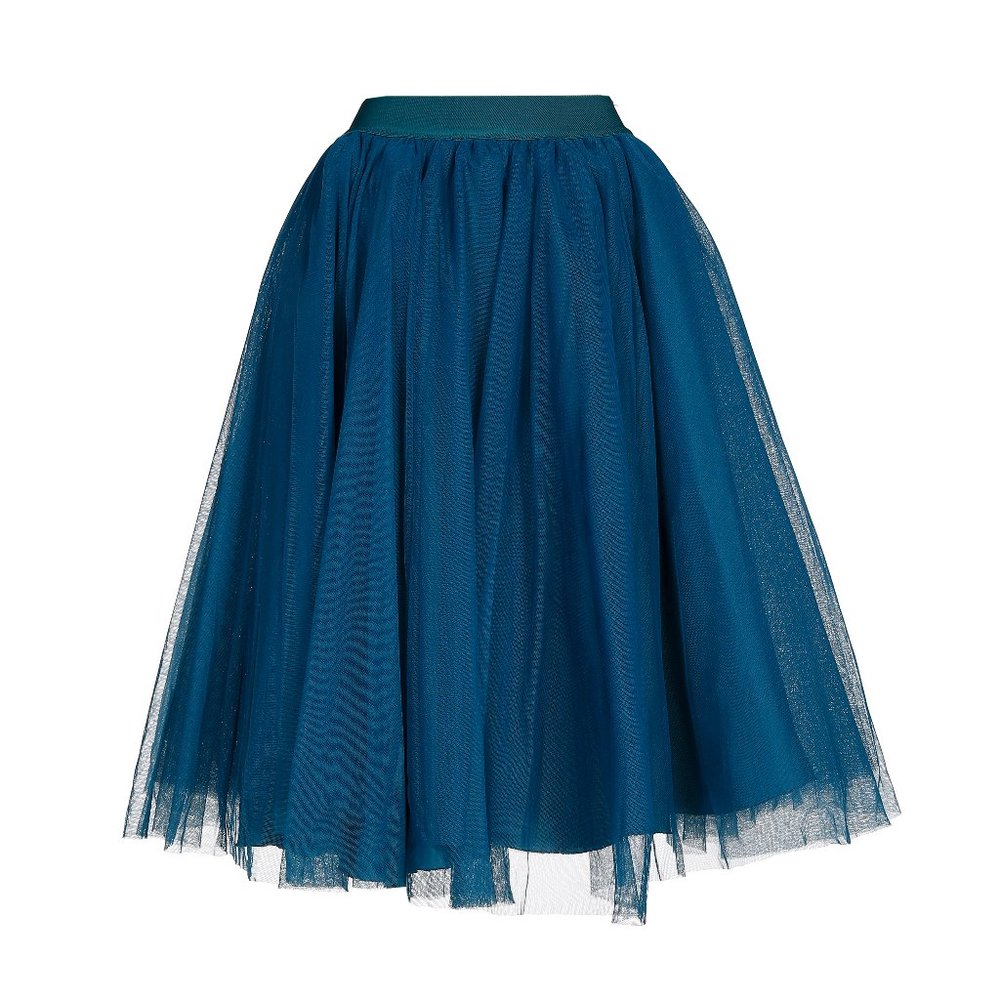 NWT Beautiful Petrol Blue Midi Tutu tulle skirt